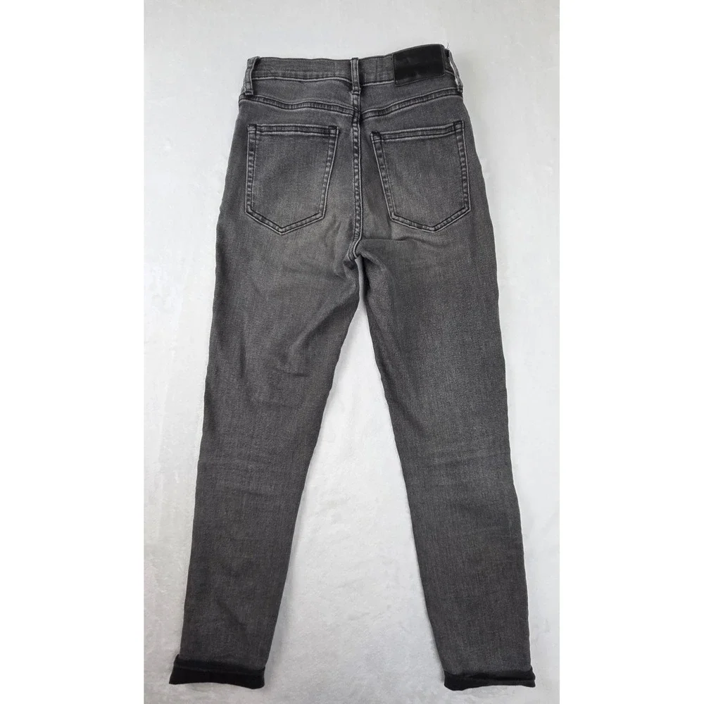Everlane Womens 25 Tall Charcoal Gray High Rise Skinny Jeans‎ Denim RN139393